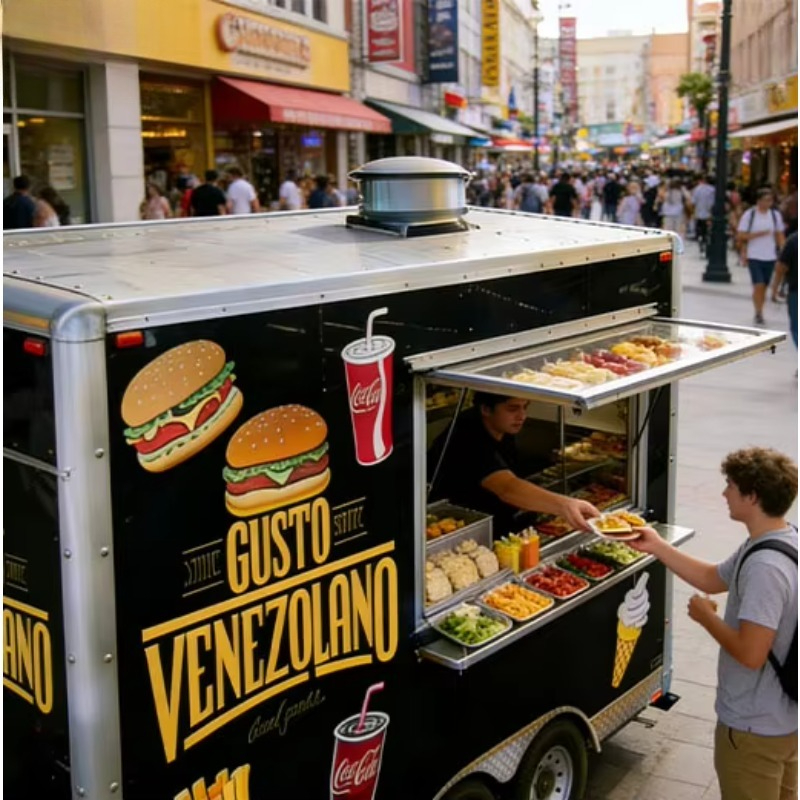 Square-shaped Restaurant Equip - Coffee Van Equipment review and price