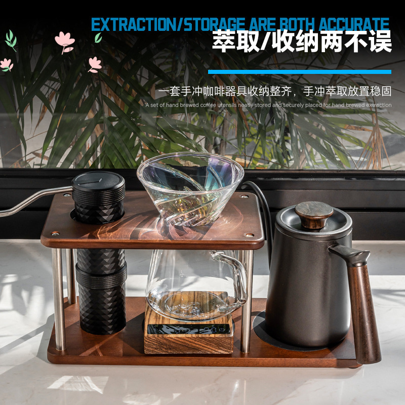 Solid wood pour-over stand, po - Coffee Equipment Pour Over review and price