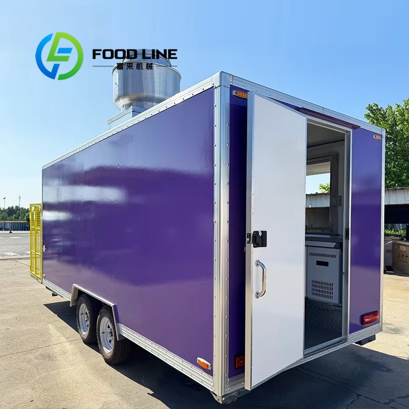 Custom Mobile Food Cart Traile - Coffee Van Equipment review and price