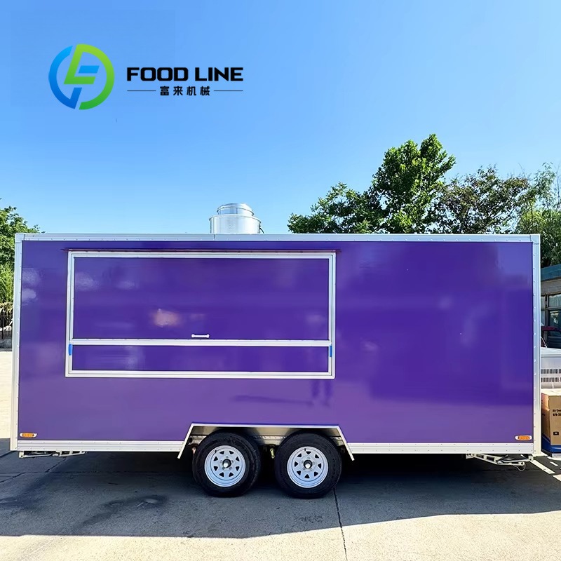Custom Mobile Food Cart Traile - Coffee Van Equipment review and price
