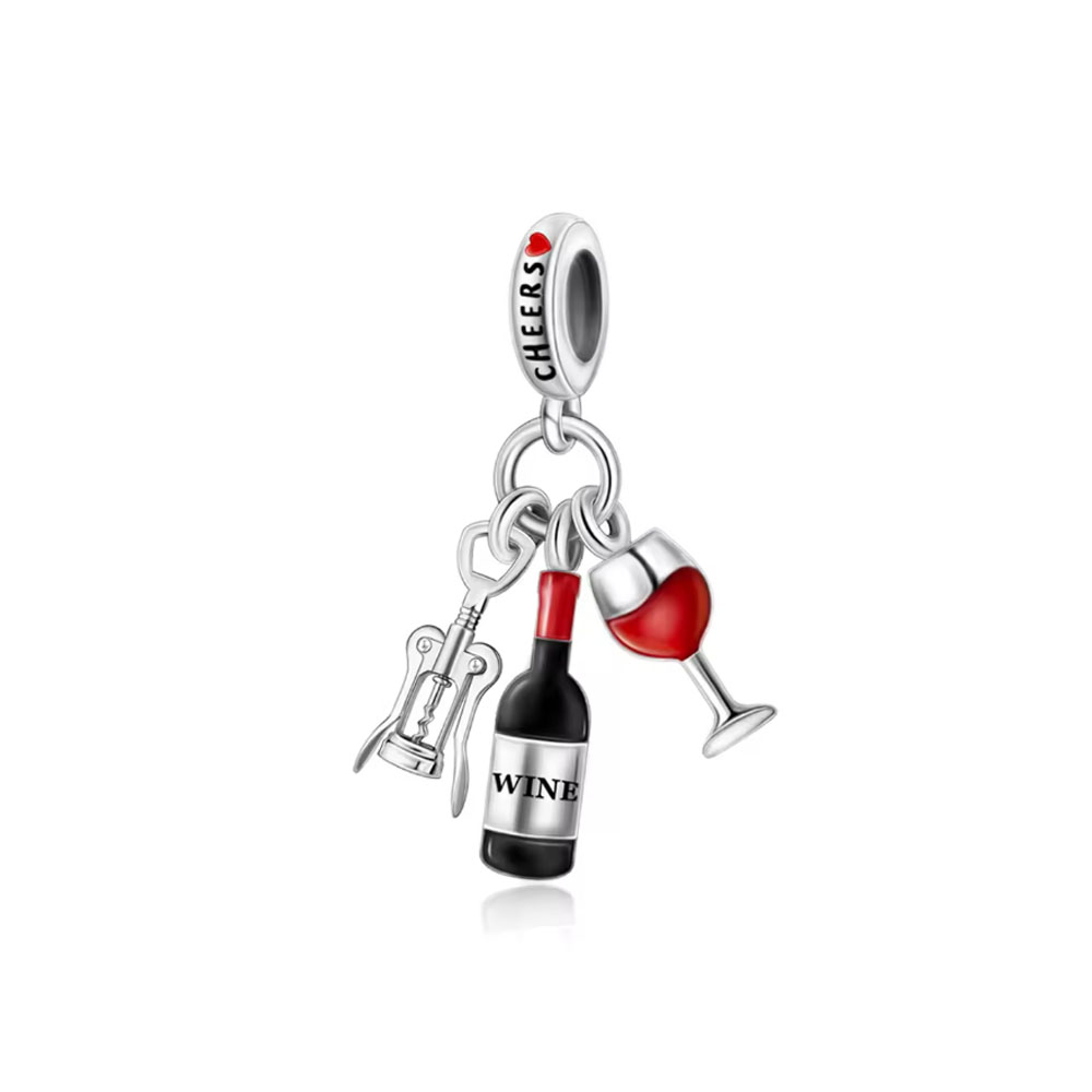925 Silver drink series Charm  - Espresso Shot Glass review and price