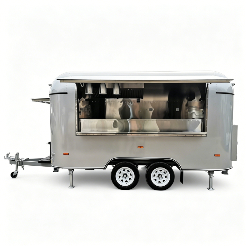 Food Cart Mobile Trailer Custo - Coffee Van Equipment review and price