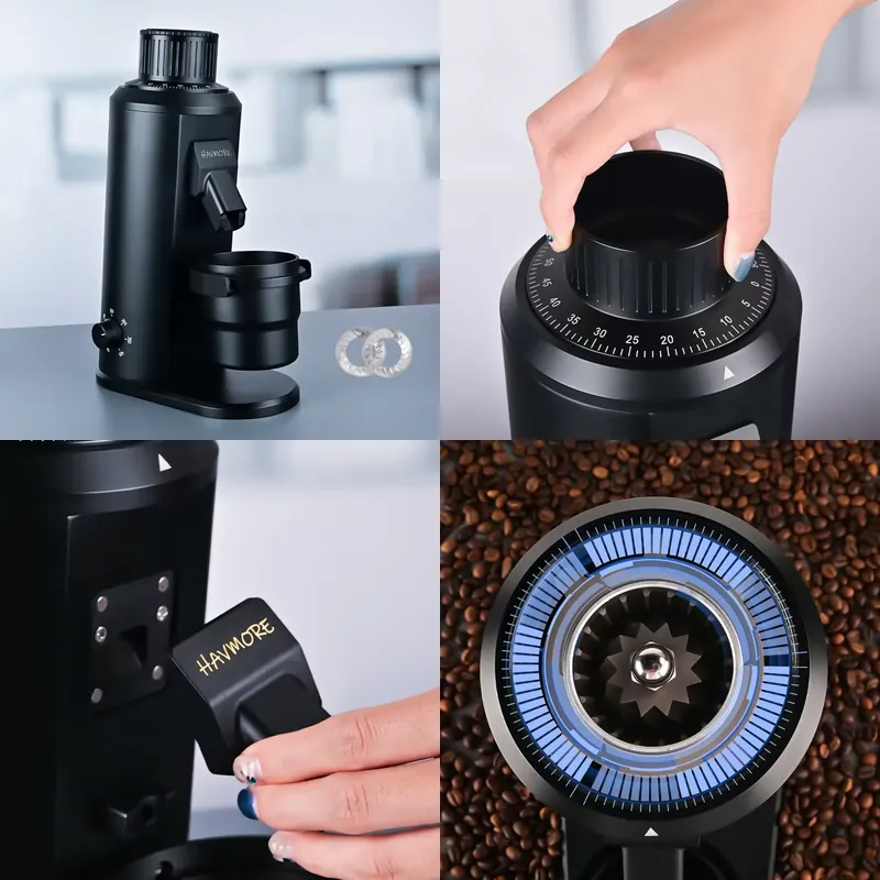 HAVMORE Automatic Stainless St - Coffee Grinder Burr Flat review and price