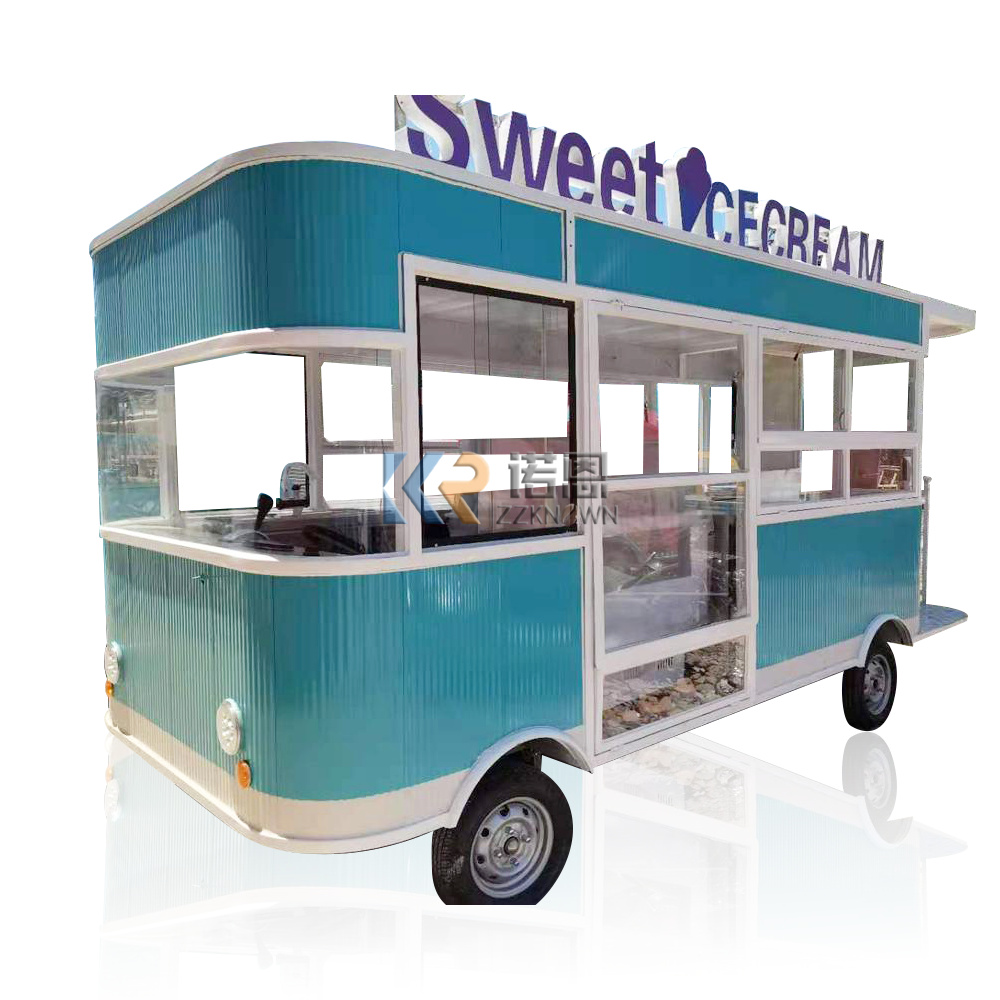 In Stock 5M Mobile Food Truck  - Coffee Van Equipment review and price