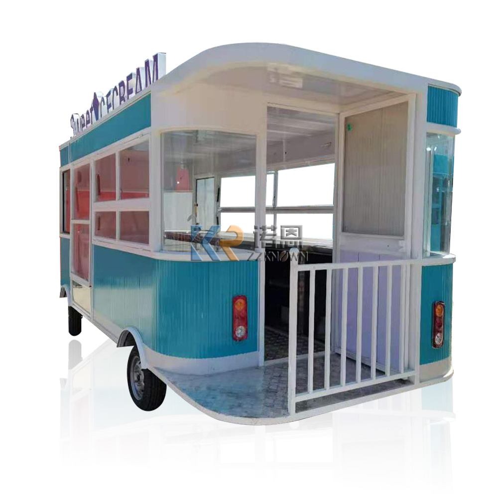In Stock 5M Mobile Food Truck  - Coffee Van Equipment review and price