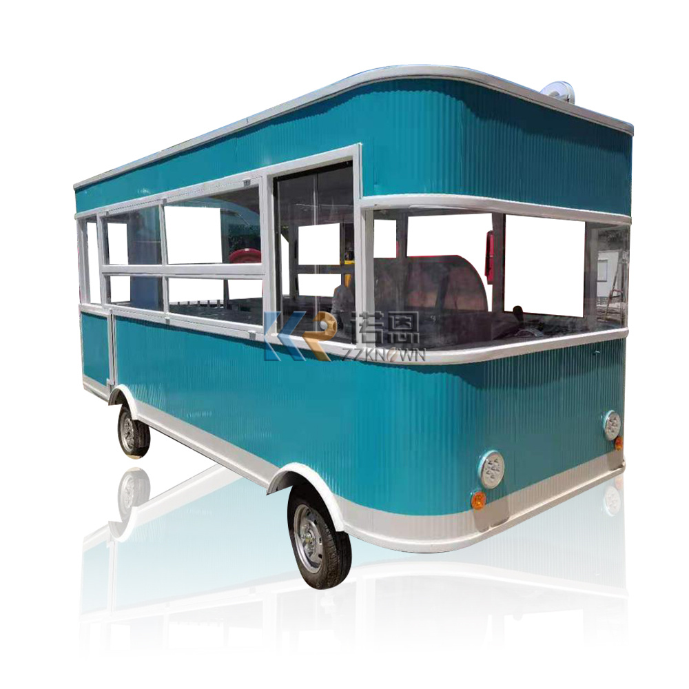 In Stock 5M Mobile Food Truck  - Coffee Van Equipment review and price