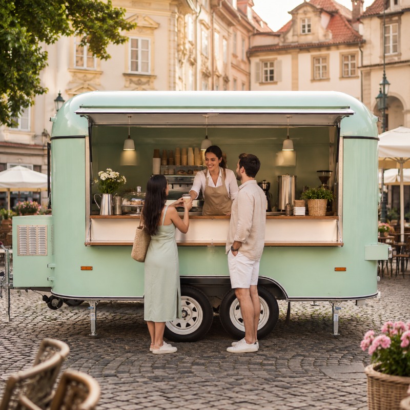 Food Truck Mobile with Kitchen - Coffee Van Equipment review and price